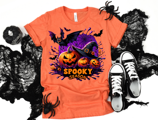 Spooky Season Shirt, Retro Halloween Shirt, Pumpkin Shirt, Spooky vibes