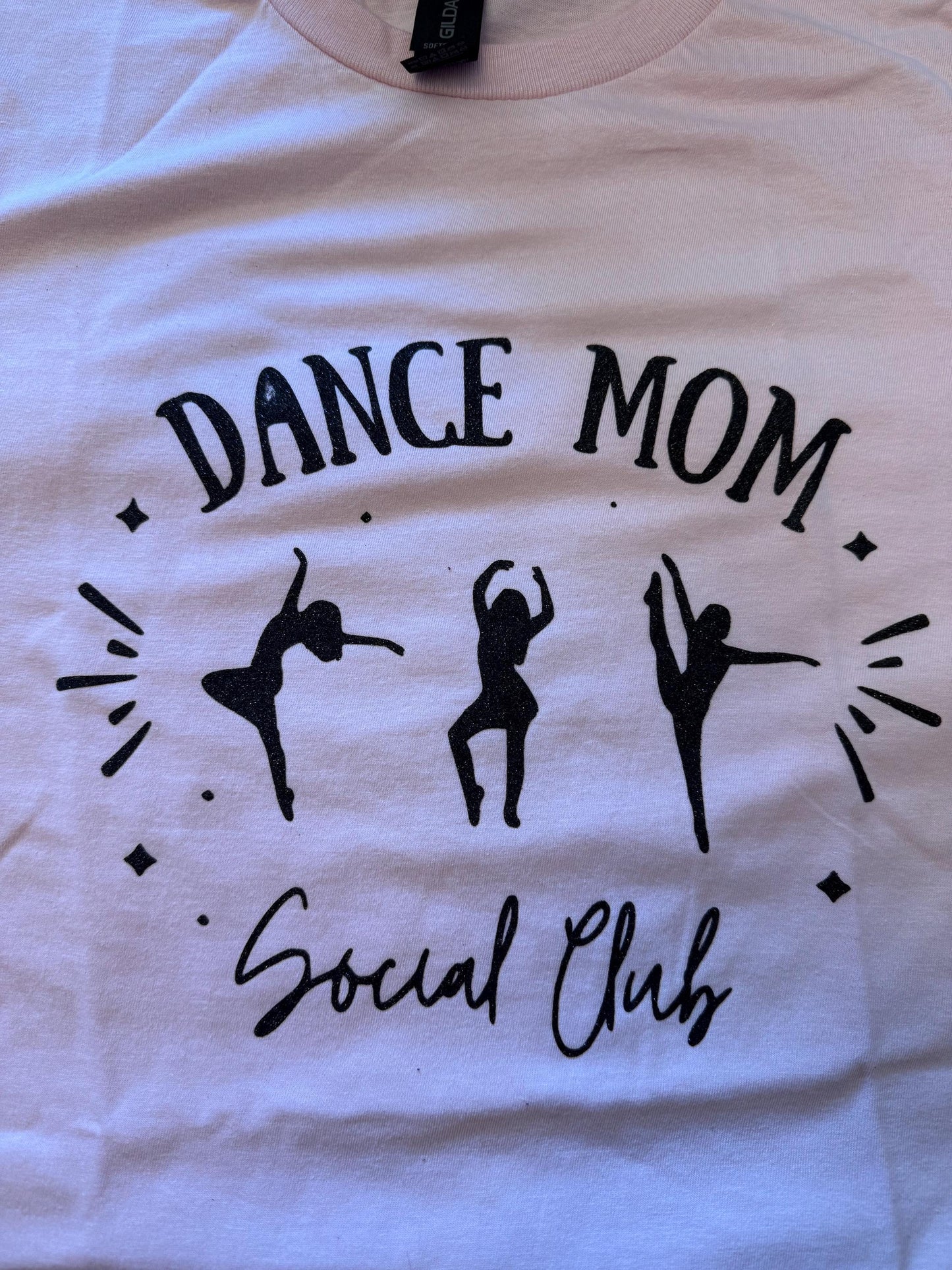 Dance Mom Social Club Glitter Tee | Fun Dance Mom Shirt for Social Club Members| Dance Mom Life| Dance Mom Gift| Dance Team Mom| Dance Mama