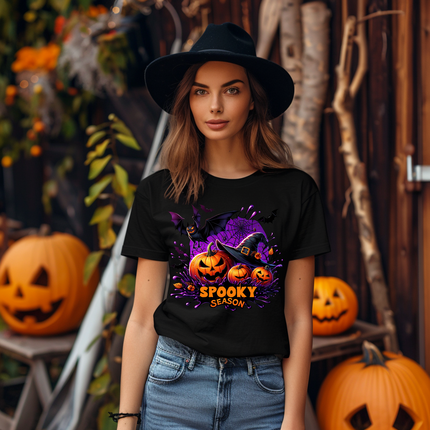 Spooky Season Shirt, Retro Halloween Shirt, Pumpkin Shirt, Spooky vibes