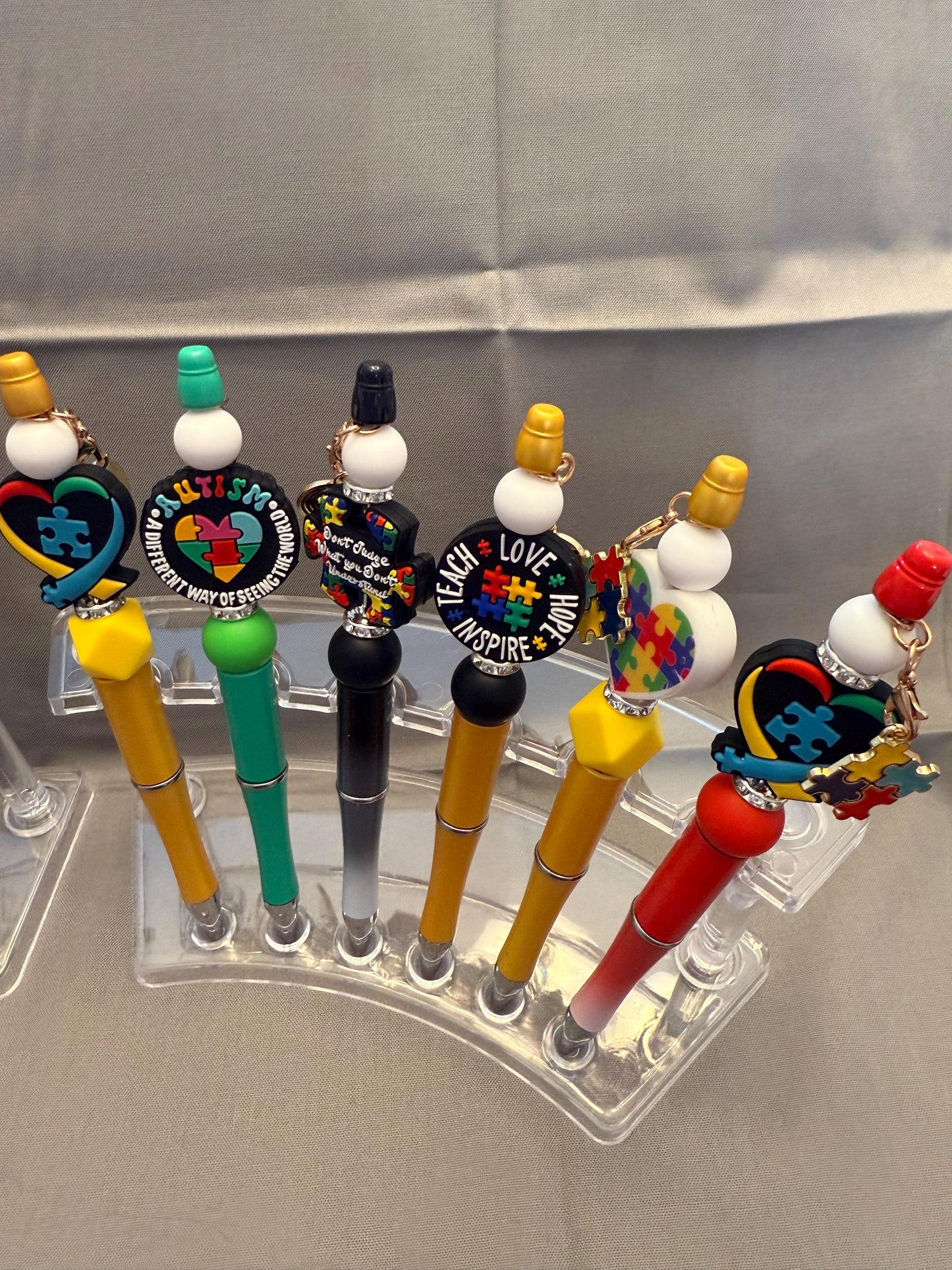 Unique Beaded Pen Supporting Autism Awareness