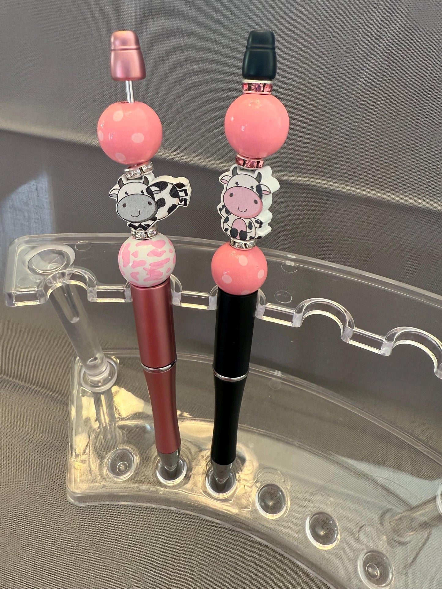 Handcrafted Beaded Cow Pens: Fun and Functional Farmhouse Decor