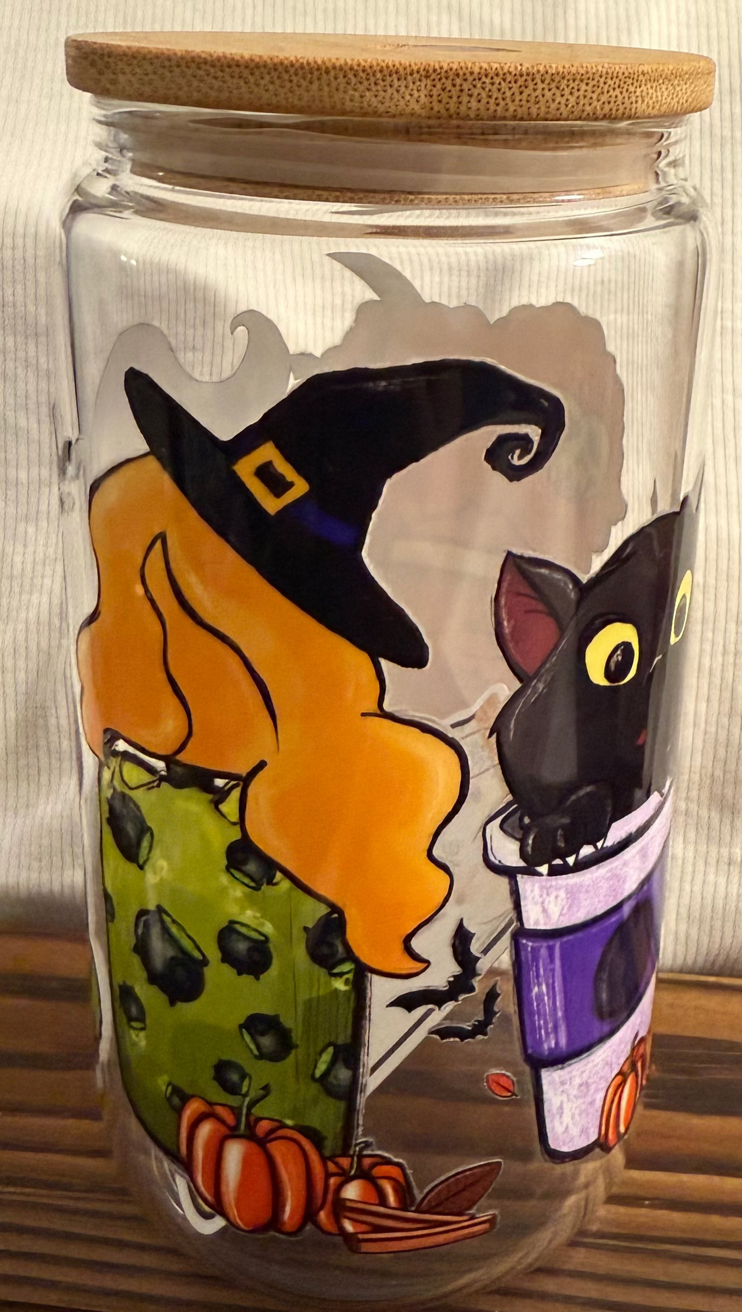 Witchy Coffee Glass can 16oz