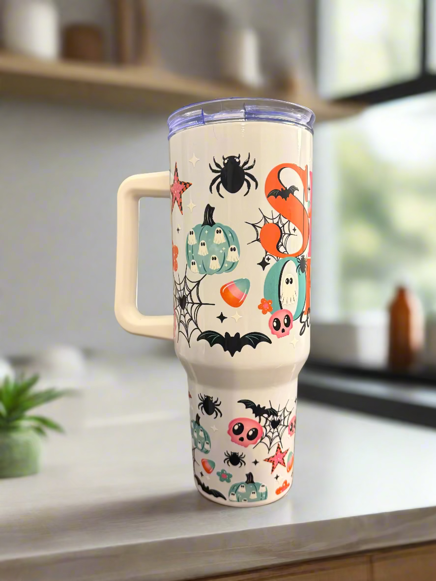 Cute and Spooky Halloween 40oz Tumbler